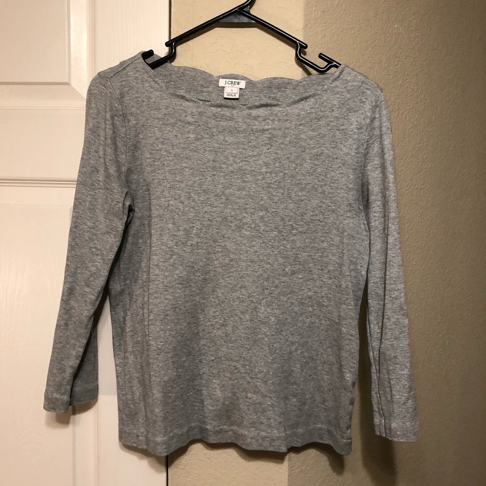 J Crew Scallop Neck Sweater